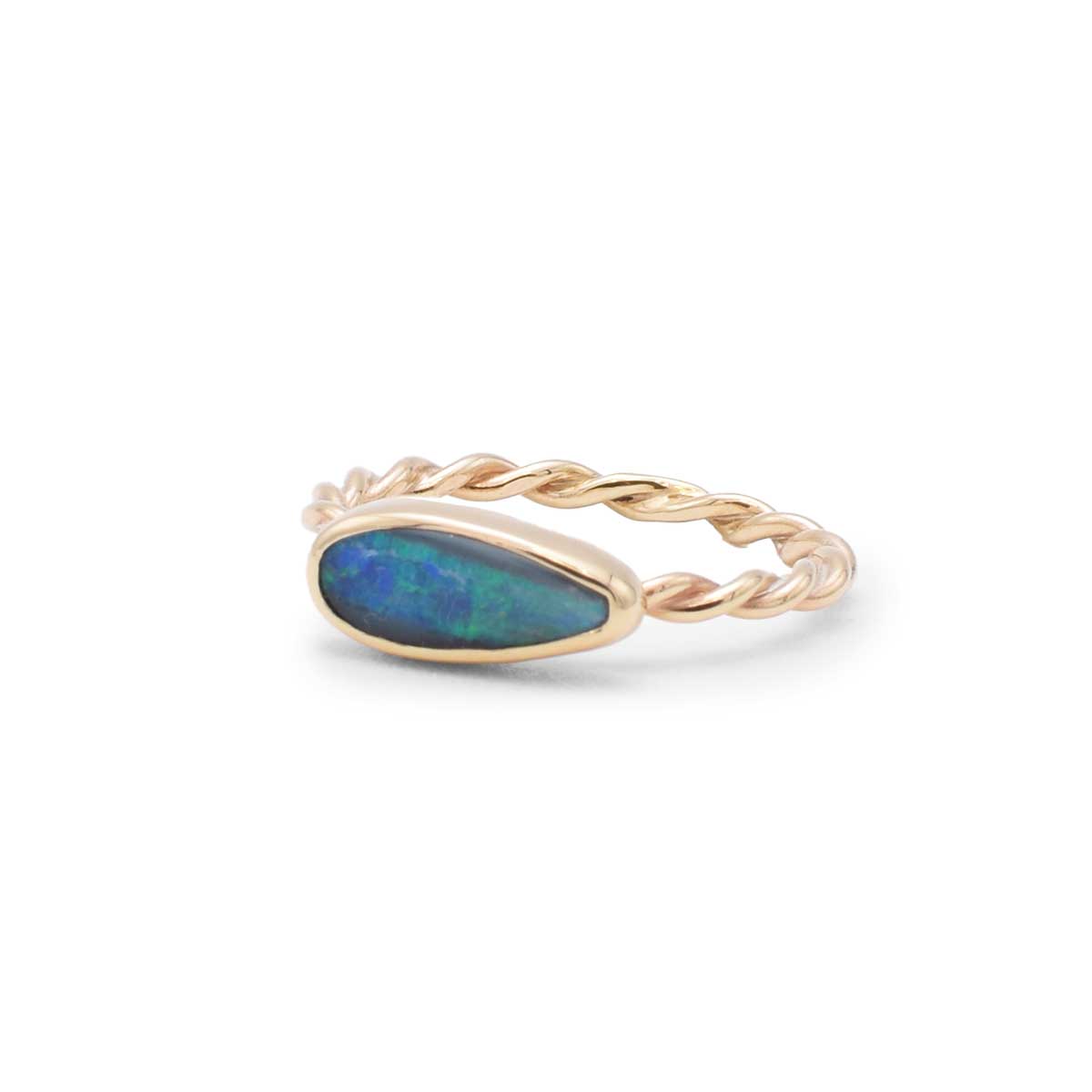 Boulder Opal Ring | 9K Gold