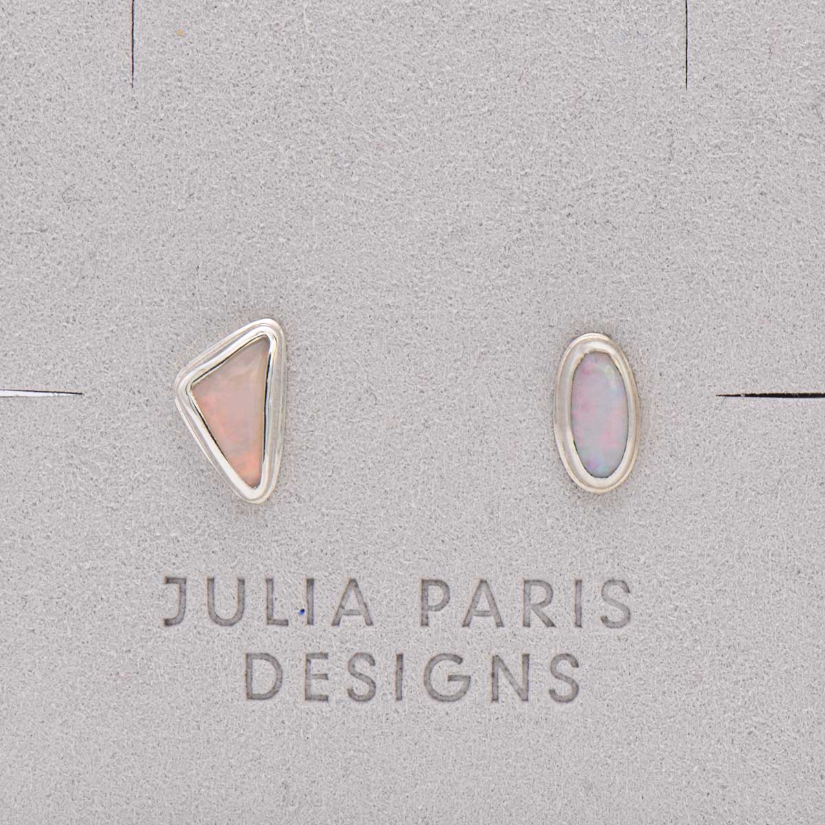 Mismatch Opal Earrings | Sterling Silver