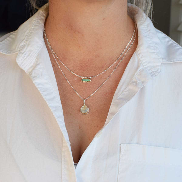 ONMM031_Small_Oval_Crystal_Opal_Mixed_Metal_Necklace