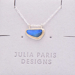 ONMM035_Blue_Triangle_Boulder_Opal_Mixed_Metal_Necklace