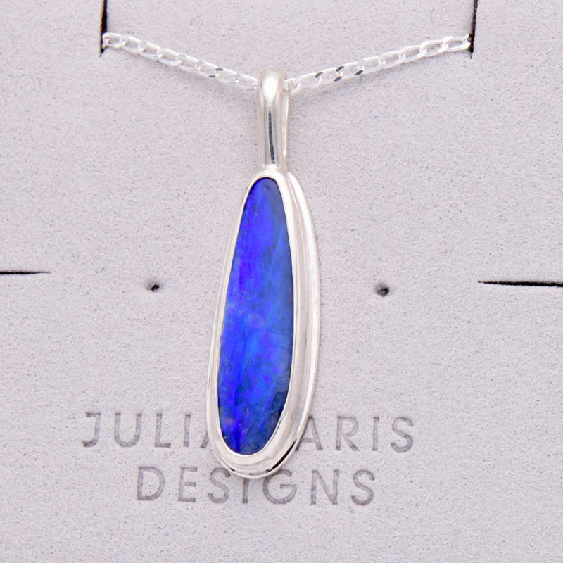 ONSS004_Large_Blue_Boulder_Opal_Sterling_Silver_Necklace