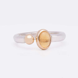 OOAKR175_Small_Smooth_Citrine_Mixed_Metal_Split_Ring_Size8
