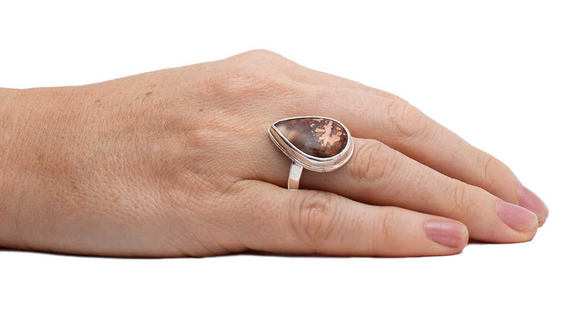 OOAKR176_Large_Copper_Crysocolla_Teardrop_Sterling_Silver_Ring_Size9.5