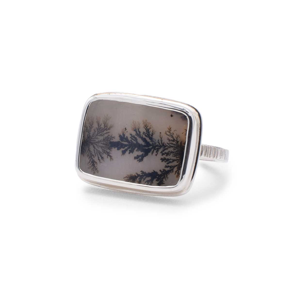 Dendritic Agate Ring | Sterling Silver