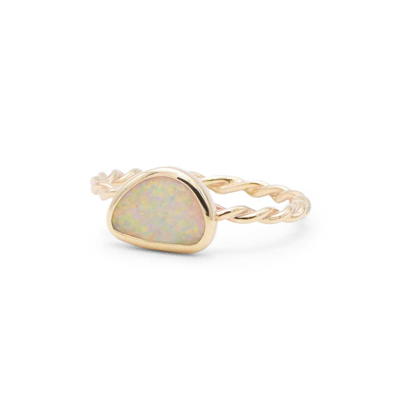 Confetti Celebration | Coober Pedy Opal 9K Gold | Twist Band Ring