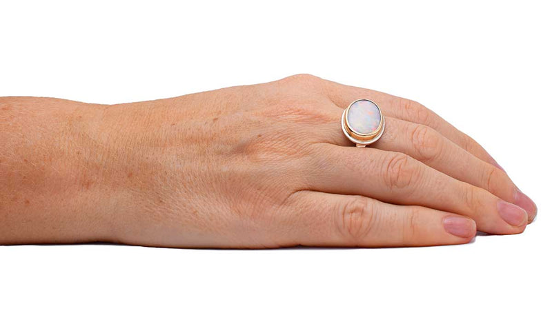 ORMM101_White_Oval_Opal_Mixed_Metal_Ring_Size_9