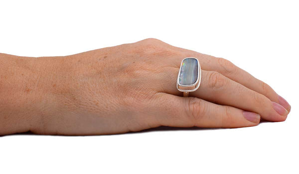 ORSS017_Large_Rectangle_Boulder_Opal_Ring_Sterling_Silver_Size8.5