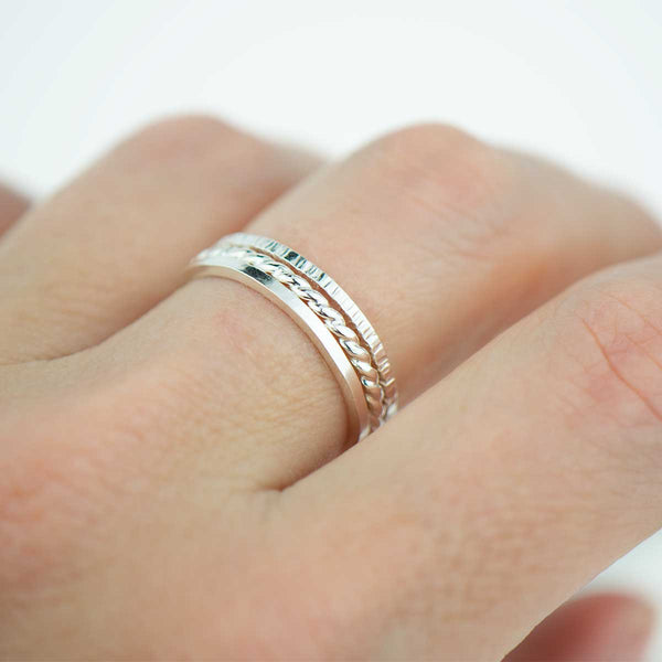 Stacking Ring Set | Sterling Silver | Made to order