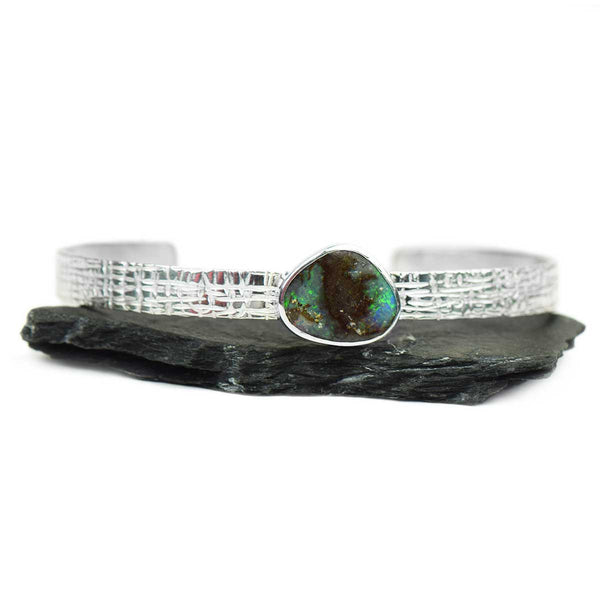 Boulder Opal Cuff | Sterling Silver | One of a kind